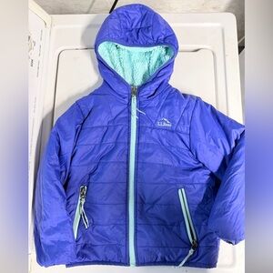 L.L. Bean Reversible Mountain Bound hooded Blue Jacket